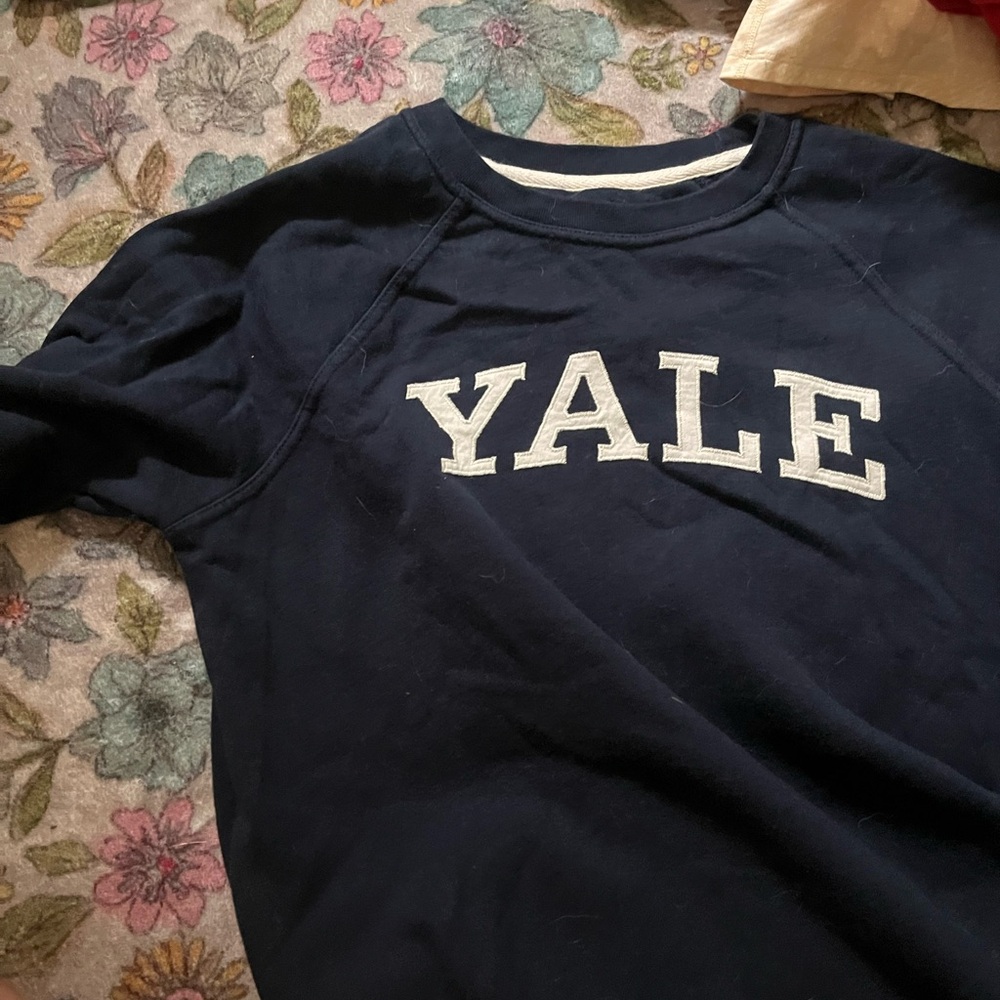 League Navy Sweatshirt with White Print